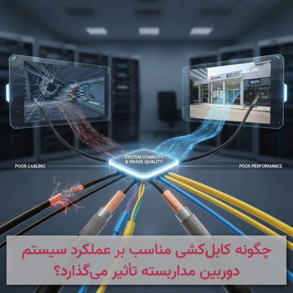 How does proper cabling affect the performance of a CCTV system